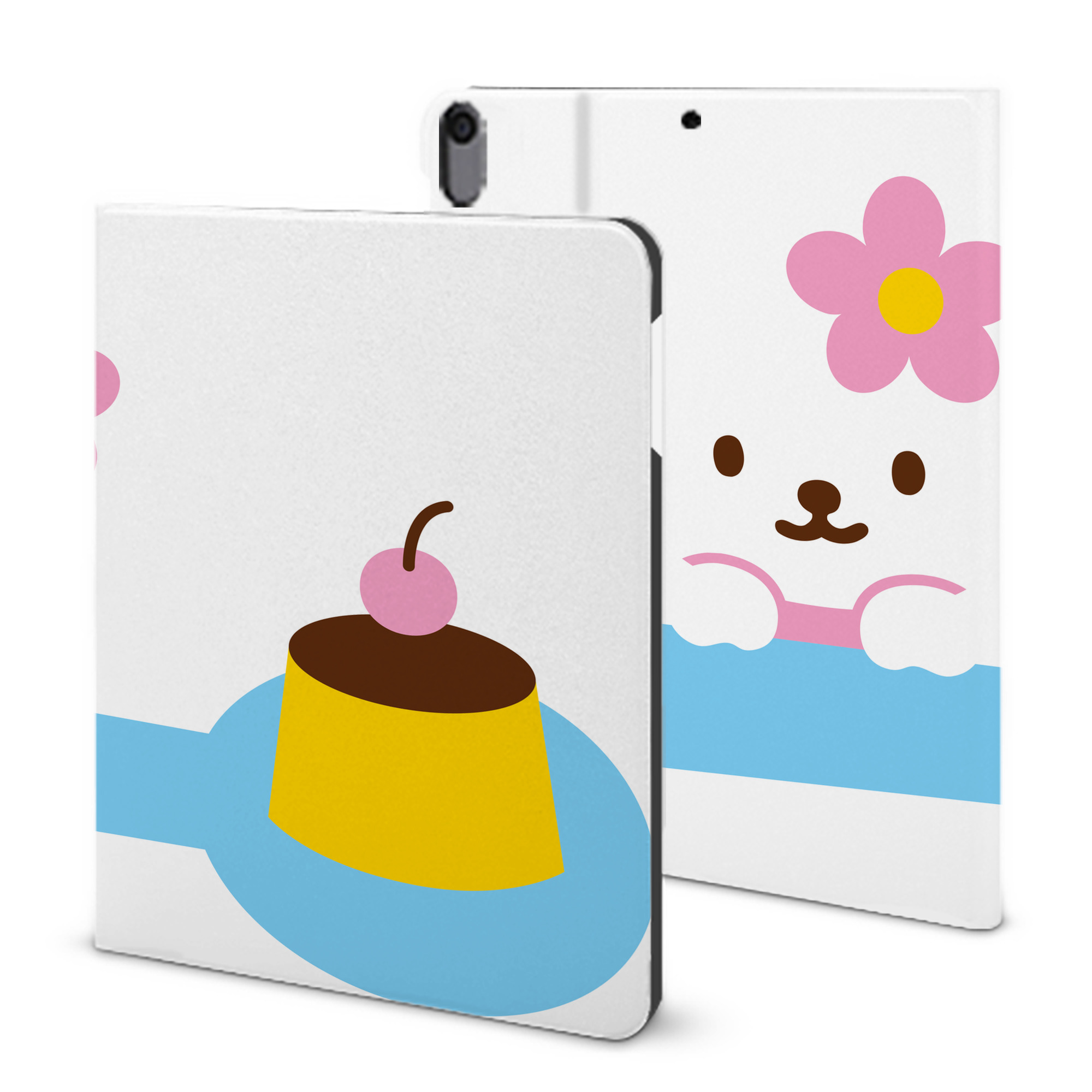 （画像用） Hello Kitty ハローキティ IPad ケース ブック型 PUレザー TPU 耐衝撃 軽量 薄型 ペン収納なし 全面保護 IPad 各モデル対応